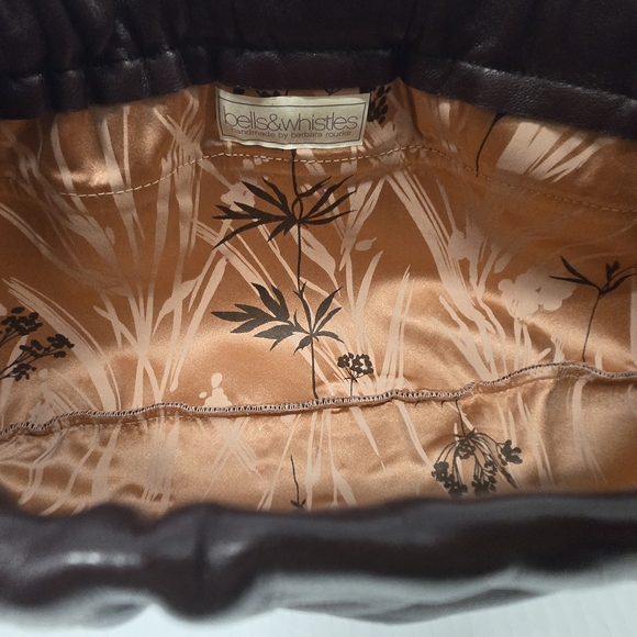 Bells & Whistles By Barbara Rourke  Leather Clutch - Picture 7 of 11